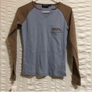 SALE Outback Trading Company Two Tone Top